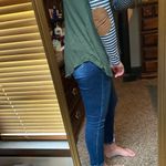 Dark Green Long Sleeve Long Shirt Size M Photo 1