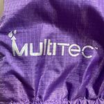 Coleman  multitec purple hooded lightweight outdoor rain jacket pouch Sz Small Photo 4