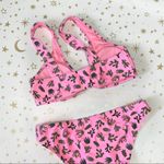 Cabana Del Sol Neon Pink Cactus Bikini Swimsuit Set Photo 1