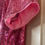 Lush Clothing NWOT Woman's Lush Sequin Short Sleeve Crop Top In Fuchsia Photo 6