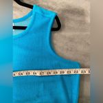 NWOT Metropolitan Size L Bright Blue Terry Cloth Tank Sun Dress Coverup Pockets Size L Photo 8