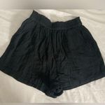 Aerie High Waist Cotton Gauze Black Shorts with Relaxed Fit Size Small Photo 0