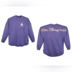 Disney Walt  World 50th Anniversary Purple Glitter Sparkle Adult XL Spirit Jersey Photo 1