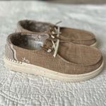 Hey Dude  Wendy Rise Woven Slip On Womens Tan Size 9 Photo 3