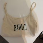 John Galt Brandy Melville cream tank top with green letters  Photo 3