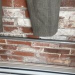 Harvé Benard Harve Bernard Black and Cream Plaid Check Straight Leg Wool Dress Pants Size 10 Photo 2