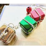 Christmas Gift Earrings Dangle Hooks New Festive Presents Holiday Party … Red Photo 7
