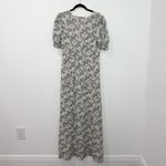 Madewell NWT  Puff-Sleeve V-Neck Midi Dress in Floral  
Size 8 Photo 4
