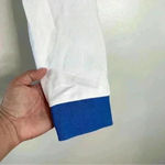 Disney  Minnie Mouse Sz XL Women’s Cropped Long Sleeves Shirt White Blue‎ Pink Photo 3