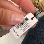 Boston Proper  Pia Rossini Straw Pearl Handbag Tote Bag Beach Summer Vacation NEW Photo 3