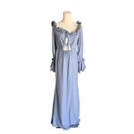 Majorelle  - Nicki Gown Baby Blue Off-Shoulder Maxi Dress Sz M Photo 2