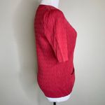 Talbots  Pink Fitted Cardigan Sweater Medium Photo 3