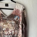 Katina Marie Shirt Large Brown Western Cowgirls Graphic Long Sleeve USA Grunge Photo 1