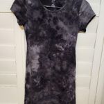 Curves and combatboots tie dye short sleeve bodycon dress Black Size M Photo 1
