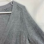 a.n.a . women's gray button front pocket long deep v-neck casual cardigan sweater Photo 5