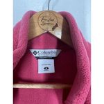 Columbia Womens Pink Fleece Zip Up Jacket Medium M Cozy Photo 2