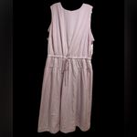 Alfani  Elastic Waist Dress Drawstring Lavender Boho Romance Size 3X Coquette Photo 2