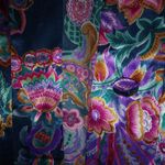 California Dynasty L Satin Rich Floral Lounge Robe Purple Size undefined Photo 1