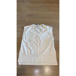 Athleta  Retroterry V-Neck Sleeveless Vest cream size small Photo 2