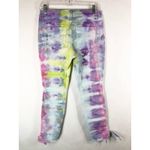 Crown & Ivy Crown Ivy Size‎ 6 Pants Bada Boom Tie Dye Handmade Blue Pink Green Tie Hem 222 Photo 1