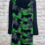 Save The Queen Wool Blend Dress Size Small Green Photo 0
