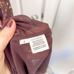 Ulla Johnson Aurora Silk Georgette Maxi Dress Long Sleeve Floral Plum Photo 5