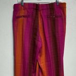 Urban Outfitters  Pink Stripe Martina Linen Blend Trouser Pant Sz 10 Photo 7