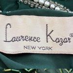 Vintage 90s 100% Silk Green Beaded Prom Dress S/M Golden Age Hollywood Glamour Size M Photo 10