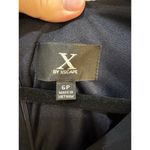 XScape  Women's Sheer Matte Jersey Maxi Dress with Beaded Sleeves Size 6P Wedding Photo 4