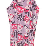 Pink Lily  Floral High square Halter Neck Dress Purple Medium‎ Photo 0