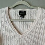 Eddie Bauer womens cable knit Sweater fisherman Pink M Preppy  soft Girl Coquette Photo 3