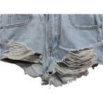 SheIn  short shorts denim jeans distressed size 26 stretch festival concert Photo 1