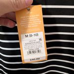 Kona Sol NWT  Women's Striped Crop Long Sleeve SPF 50+ Medium Black/White Photo 6