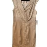 Peter Nygard  Cream Sleeveless Sheath Dress Sz 12 Classic Career Style Minimalist Photo 8