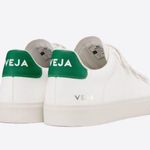 VEJA Recife Chromefree Leather Velcro sneakers Extra-White Emeraude size 8 Photo 1