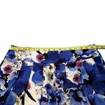 White House | Black Market  Skirt Blue White Floral Pleated, Sz 12 Photo 10