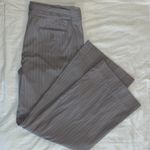 Loft AnnTaylor  Grey Pinstripe Trousers Marissa Fit Size 14 VGUC Photo 4