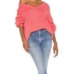 Free People NWOT  Brookside Wool Blend Tunic Sweater in Pink Lightning Photo 2