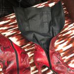 Whimsygoth Gothic Red black snake print knee Photo 3