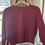 Lululemon Perfectly Oversized Ribbed Crop Crew Magenta Purple Photo 1