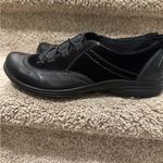 Earth Origins Black Leather Suede Comfort Slip On Shoes Loafers Photo 4