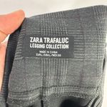 ZARA  Trafaluc Pants‎ Womens L Gray Plaid Slim Fit Preppy Academia Workwear Photo 4