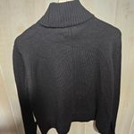 Tuckernuck Black and Gold Cowl Turtleneck Sweater Photo 6