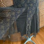 Size M//Vintage 90s Silver and Gold Glitter Dress Black Photo 2