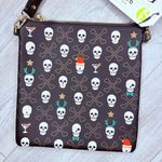 Nwt rare otg number 6 Skelton skull Christmas cross body purse bag adjustable Black Photo 6