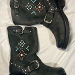 Frye Veronica Studded Stone Motorcycle Boots | 6 Photo 0