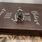 Handmade Vintage West Germany Striped Cabochon Ring – Adjustable Gothic Oval Photo 5