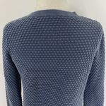 COS Waffle Stitch Cotton Jumper Dot Textured Knit Sweater Blue Size Small Photo 11