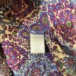 Live and let live Top Womens 3X Multicolor Paisley Print Round Neck Blouse Photo 7