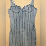 Forever 21  Bustier Denim Mini Dress size XS NWT Photo 5